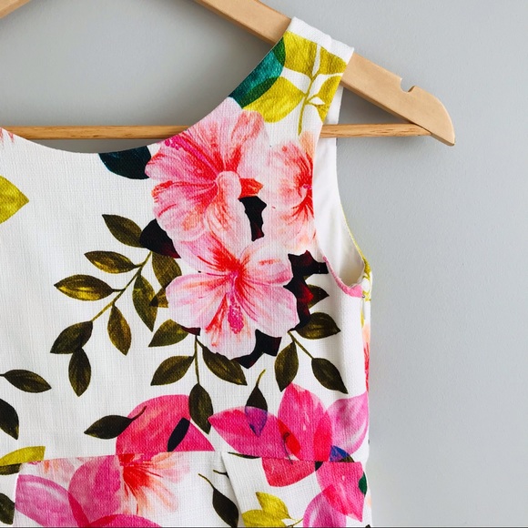 ZARA GIRLS Floral Cotton Party Dress - Picture 3 of 14